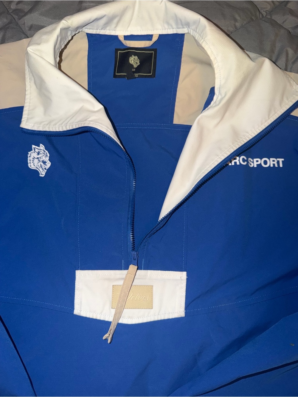 Darc Sport Blue & White Half-Zip Windbreaker